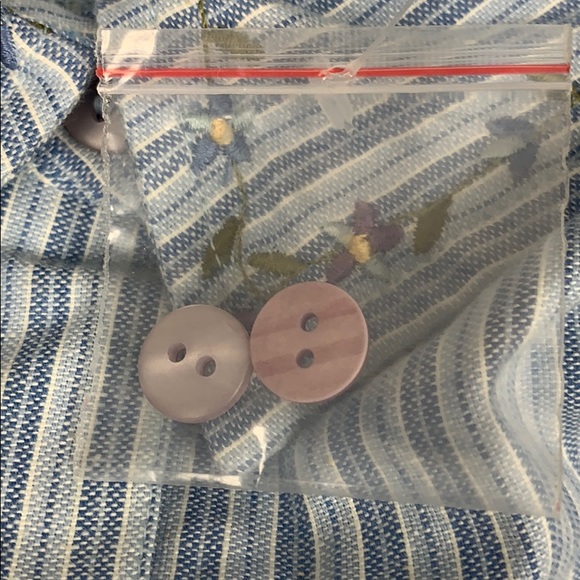 Casey & Max blue & white stripes button down W XL - Picture 10 of 11